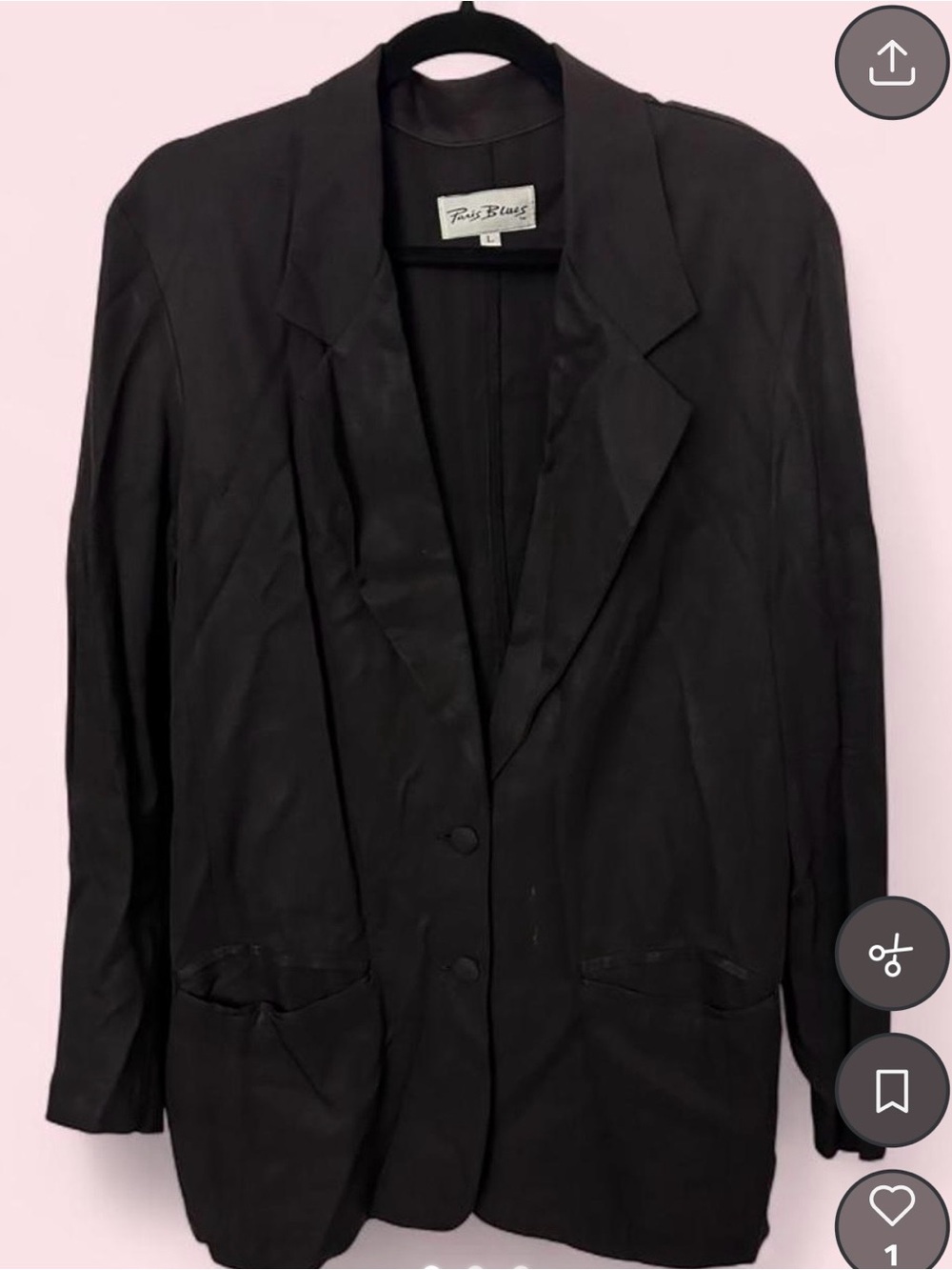 Paris Blues Black Relaxed-Fit Women's Blazer